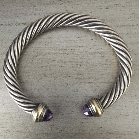 David Yurman Jewelry - David Yurman Amethyst 7mm Cable Bracelet